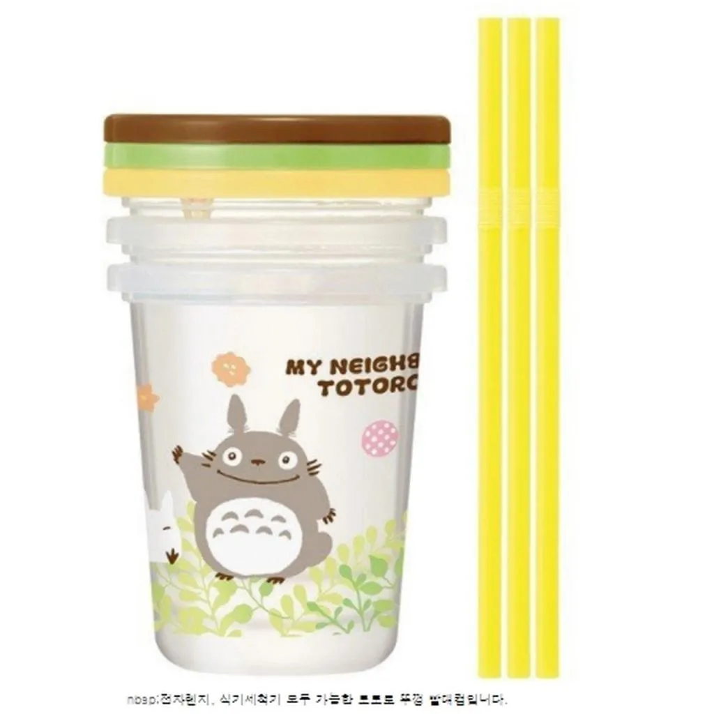 STUDIO GHIBLI - Totoro - 3 Cup with lid and straw 320ml